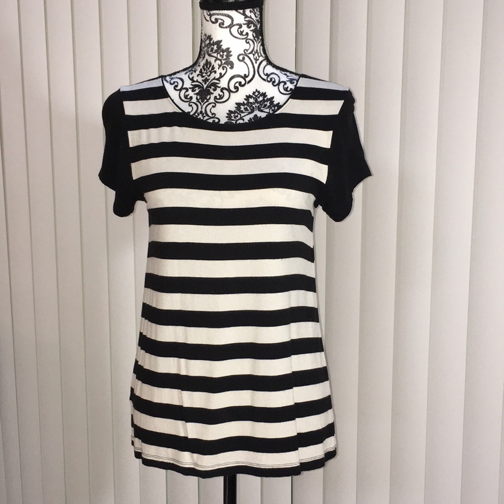 Ann Taylor Loft Striped Blouse (Size Small)